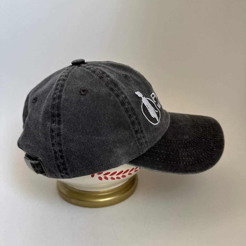 Platinum Models Port Authority Dad Hat Adjustable Strap Back Cap Gray Embroidery - Picture 5 of 9